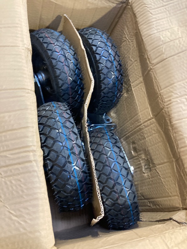 Photo 1 of 10 in. Pneumatic Rigid Caster