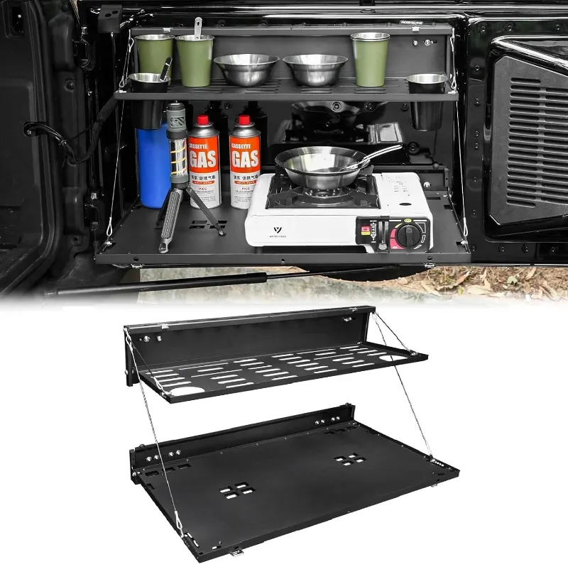 Photo 1 of Tailgate Table 2-Tier Foldable Rack,Rear Tactical Molle Panel For Bronco 2021-24