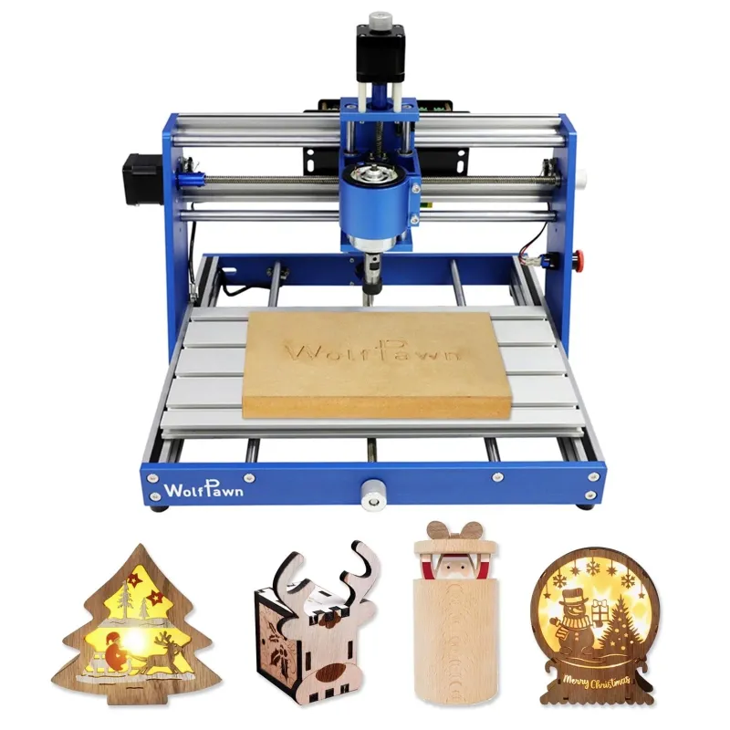 Photo 1 of CNC Router Machine 3018 Blue All-Metal for Beginner with Emergency-Stop