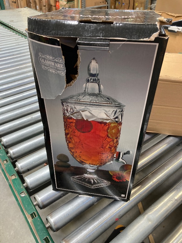 Photo 1 of Feelings 3L Crystal Glass Beverage Dispenser with Tap - Elegant Design for Special Occasions