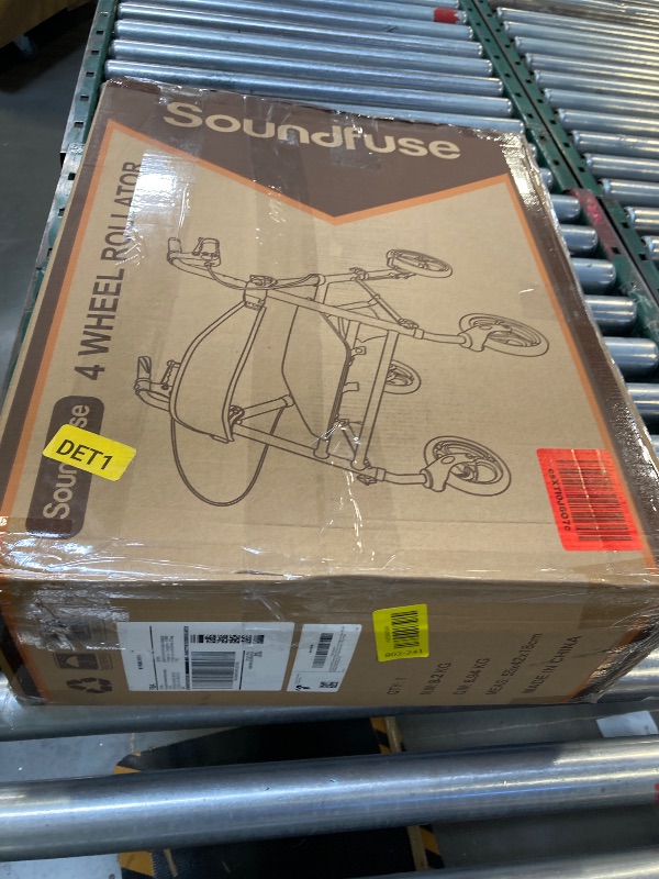 Photo 1 of Foldable Rollator Walkers with Seat for Seniors, 8'' Big Wheels, 350 lb. Weight