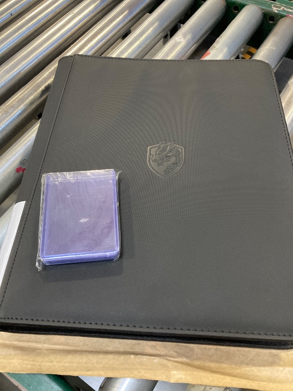 Photo 1 of 9 Pocket Toploader Binder with Zipper – Holds 252 Top Loaders – Premium Double-Sided Card Album for Trading Cards, TCG, MTG, Sports Cards