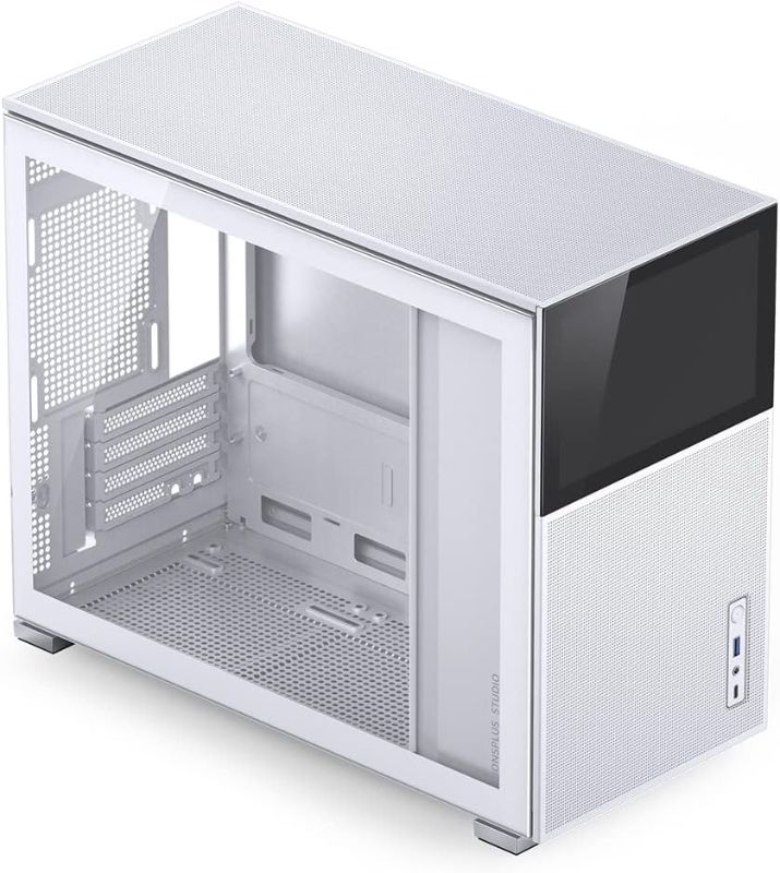 Photo 1 of D31 MESH SC White Micro Computer Case with Screen, M-ATX/ITX Mainboard/Support RTX 4090(335-400mm) GPU 360/280AIO,Power ATX/SFX: 100mm-220mm Multiple Tool-Free Design pc case