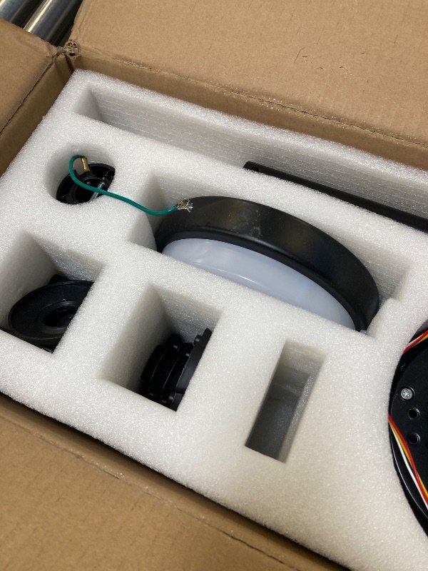 Photo 1 of 52" Black ceiling fan with remote control 