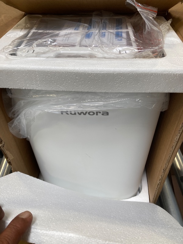 Photo 1 of Dehumidifier 2500 Sq.Ft 30 Pint, Dehumidifiers with Drain Hose, 0.66 Gallon Water Tank, RUWORA Dehumidifiers for Home Basement Bedroom Bathroom, Overflow Protection, 24H Timer