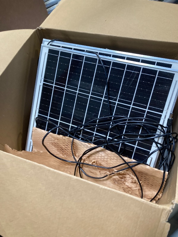 Photo 1 of Renogy Solar Panel 100 Watt 12 Volt, High-Efficiency Monocrystalline PV Module Power Charger for RV Marine Rooftop Farm Battery and Other Off-Grid Applications, RNG-100D-SS, Single 100W