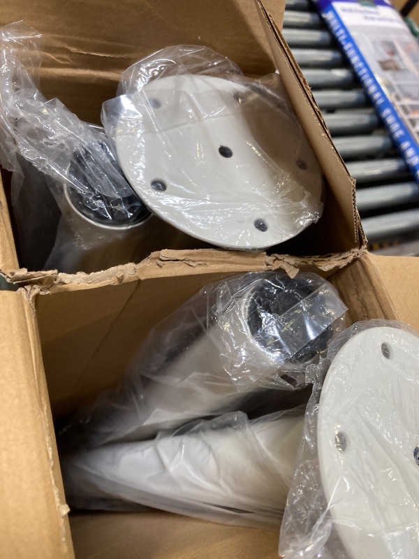 Photo 1 of Adjustable Table Legs,Metal Adjustable Height Desk Legs,Adjustable Furniture Legs for Table Computer Desk Dining Table Office Desk(White) (4 pcs 22" -35.5")