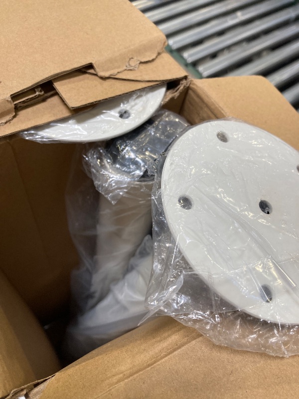 Photo 1 of Adjustable Table Legs,Metal Adjustable Height Desk Legs,Adjustable Furniture Legs for Table Computer Desk Dining Table Office Desk(White) (4 pcs 22" -35.5")