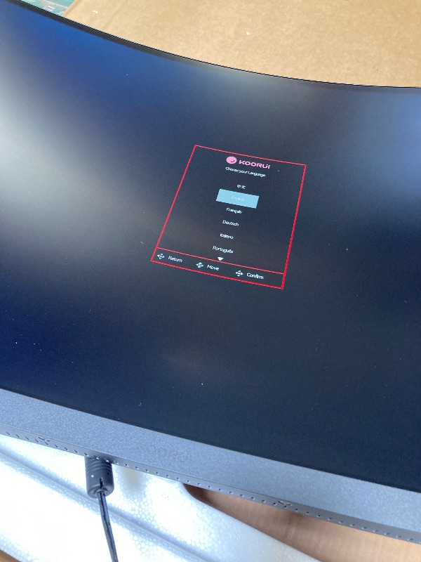 Photo 1 of KOORUI 34-inch Curved Ultrawide WQHD 3440×1440 Gaming Monitor, 165Hz 1000R- PIP/PBP, 1ms(MPRT), HDR400, DCI-P3 95%, FreeSync Premium, 1 x DP 1.4 & 2 x HDMI 2.0, Tilt Height Swivel Adjustment, 34E6UC