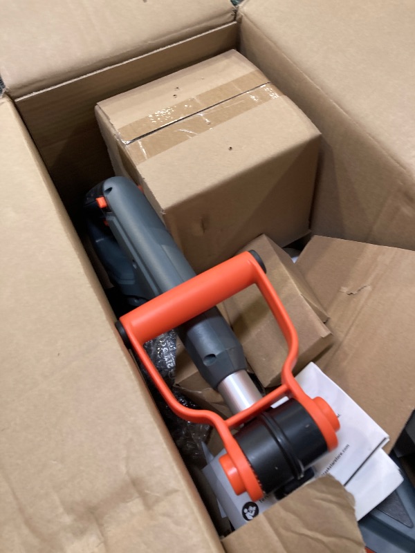 Photo 1 of Cordless Tiller for Gardening 360 RPM Rototiller TH4000 Cultivator TaskStar Electric Garden Tiller Battery Powered Total 4000mAh,48 Heavy-Duty Steel Tines for Smooth Ground Breaking,Tending,Composting