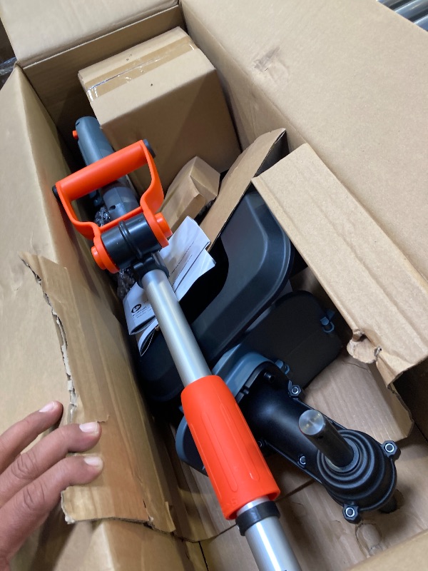 Photo 1 of Cordless Tiller for Gardening 360 RPM Rototiller TH4000 Cultivator TaskStar Electric Garden Tiller Battery Powered Total 4000mAh,48 Heavy-Duty Steel Tines for Smooth Ground Breaking,Tending,Composting