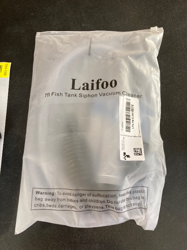 Photo 1 of Laifoo 7ft Aquarium Siphon Vacuum Cleaner for Fish Tank Cleaning Gravel & Sand
