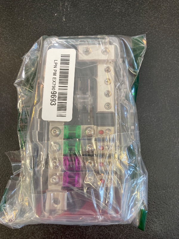 Photo 1 of 4-Way Multi-functional Car Audio Stereo ANL Fuse Holder Distribution 0/4ga 4 Way Fuses Box Block 30A 60A 80Amp with red LED light