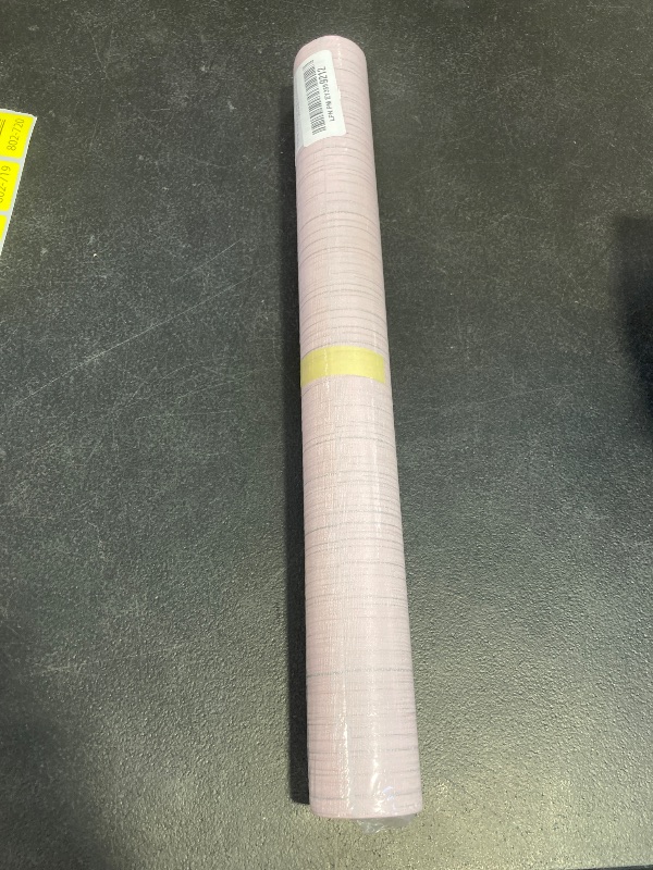 Photo 1 of Qianglive Pink Grasscloth Peel and Stick Wallpaper - 15.7"x120" Vintage Removable Waterproof Wallpaper for Room Walls, Cabinets, Furniture, Drawers, Desk
