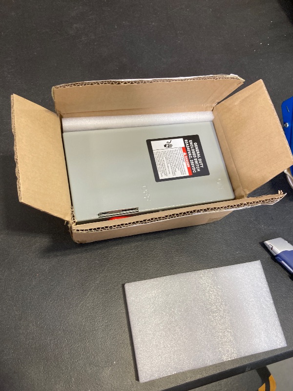 Photo 1 of 2P 60A 120/240V Single Phase 2 Wire Duty Safety Switch Outdoor Non-Fusible Safety Switch