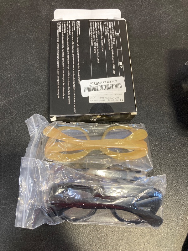 Photo 1 of JM 3 Pack Oversized Cat Eye Reading Glasses for Women Funky Blue Light Flexible Cateye Readers +2.0