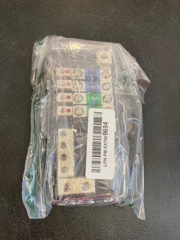 Photo 1 of 4-Way Multi-functional Car Audio Stereo ANL Fuse Holder Distribution 0/4ga 4 Way Fuses Box Block 30A 60A 80Amp with red LED light
