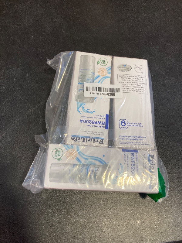 Photo 1 of FrigiLife RWF5200A Compatible for XWF (NOT Compatible for XWFE), Applicable to models GE GBE21, GDE21, GDE25, GFE24, GFE26, GNE21, GNE25, GNE27, GWE19,GYE18R Refrigerator Water Filter, PACK of 3