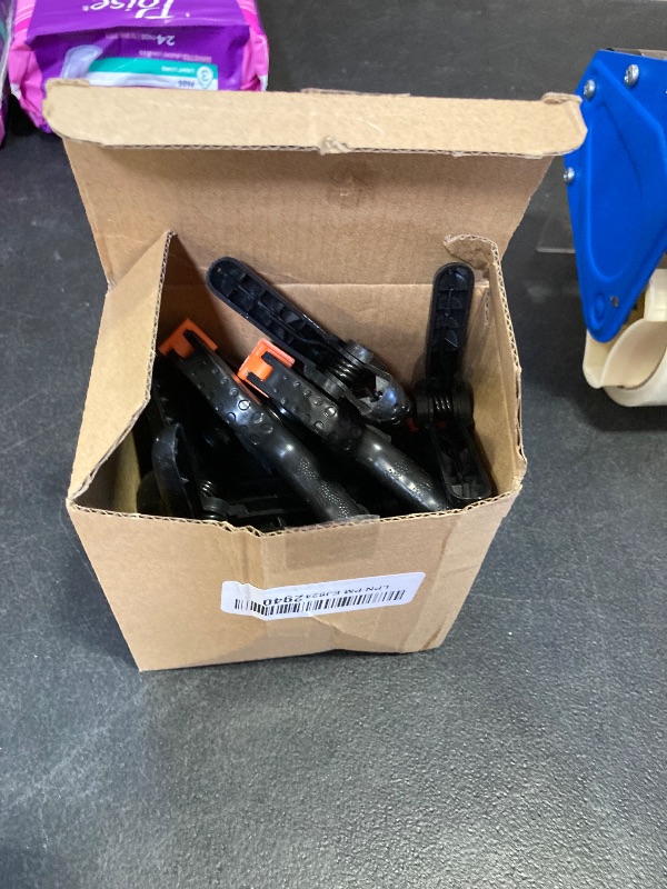 Photo 1 of 12 Pack Plastic Spring Clamps, 3.5inch Small Heavy Duty Clips for Crafts, Backdrop Stand, Woodworking, Photography Studios (Black)