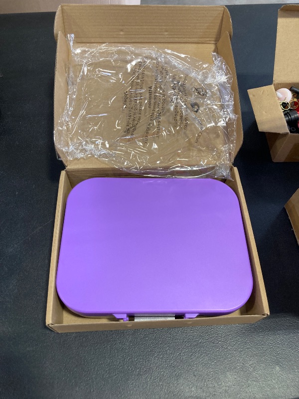 Photo 1 of Pawtong Stainless Steel Bento Lunch Box for Kids | 3-Compartment Lunch Box Container Kids | 100% Leakproof, Dishwasher-Safe, Eco-Friendly, Perfect Portion Control for Kids&Adult Healthy Meals (Purple)