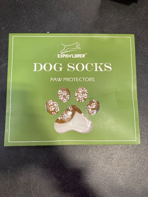 Photo 1 of EXPAWLORER Anti Slip Dog Socks to Prevent Licking Paws, Dog Shoes for Hot Pavement, Dog Booties for Small Medium Large Senior Dogs, Traction Control Boots & Paw Protectors for Hardwood Floors
