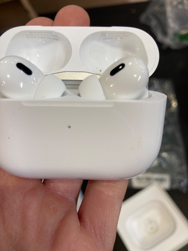 Photo 1 of Apple AirPods Pro 2 Wireless Earbuds, Active Noise Cancellation, Hearing Aid Feature, Bluetooth Headphones, Transparency, Personalized Spatial Audio, High-Fidelity Sound, H2 Chip, USB-C Charging
