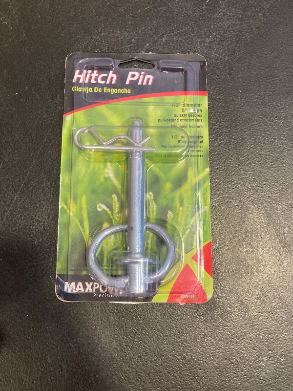 Photo 1 of Maxpower 339191 Deluxe Hitch Pin, 1/2 in. x 5 in.