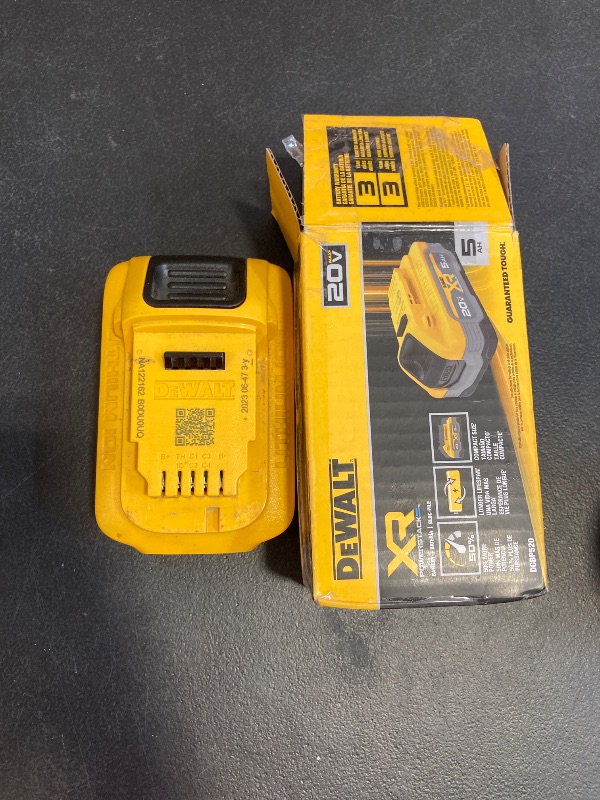 Photo 1 of DEWALT 20V MAX XR POWERSTACK 5 Ah Lithium Ion Battery (DCBP520)