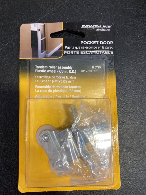 Photo 1 of Prime-Line N 6725 Pocket Door Top Roller Assembly with 7/8 in. Nylon Roller (Single Pack)