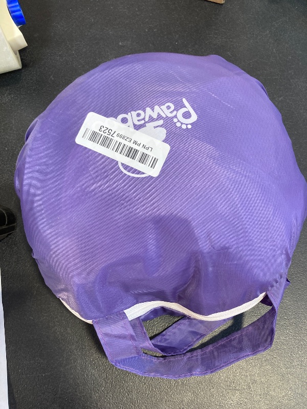 Photo 1 of Pawaboo Small Animals Playpen, Waterproof Small Pet Cage Tent with Zippered Cover, Portable Outdoor Yard Fence with 3 Metal Rod for Chick/Kitten/Puppy/Guinea Pig/Rabbits/Hamster/Chinchillas, Purple