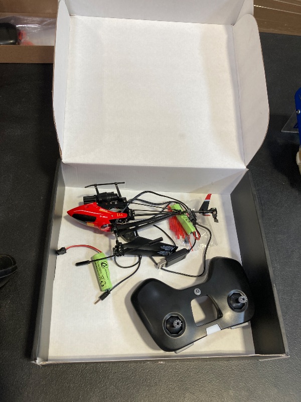 Photo 1 of VEVOR RC Helicopter, 2.4GHz Flying Remote Control Helicopter with Shooting Mode, 3.5 Channel RC Airplane for Kid, Altitude Hold, One-Key Takeoff/Landing & LED Lights, Toys for Kids