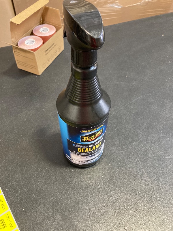 Photo 1 of Meguiar’s Marine & RV Hybrid Ceramic All Surface Sealant - Premium Fiberglass and Gel Coat Sealant that Boosts Gloss, Beading & Protection from UV Damage - Easy to Apply and Wipe Off – 32 Oz Spray