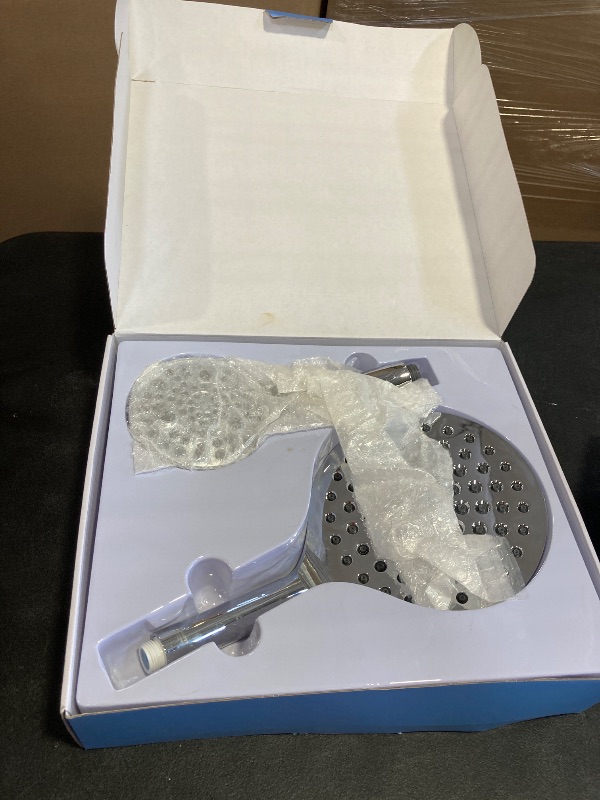 Photo 1 of MakeFit Dual Handheld Shower Head Combo, 2-in-1 Rain Shower Heads System 8 Inch Rainfall Shower Head and 10 Modes High Pressure Hand Held Showerhead with Built-in Power Wash