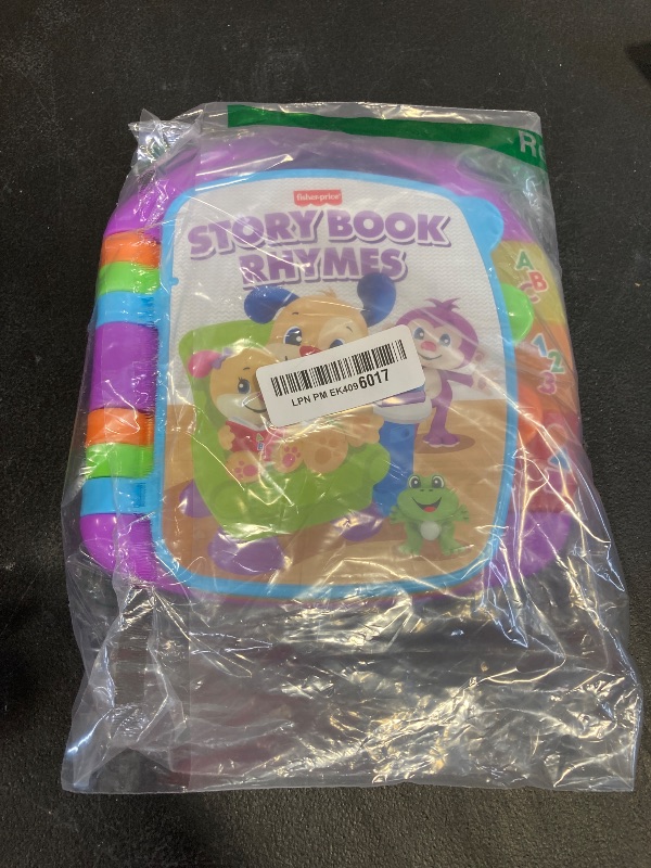 Photo 1 of Fisher-Price Laugh & Learn Storybook Rhymes, take-Along Musical Toy Book with Learning Content for Infants (Amazon Exclusive)