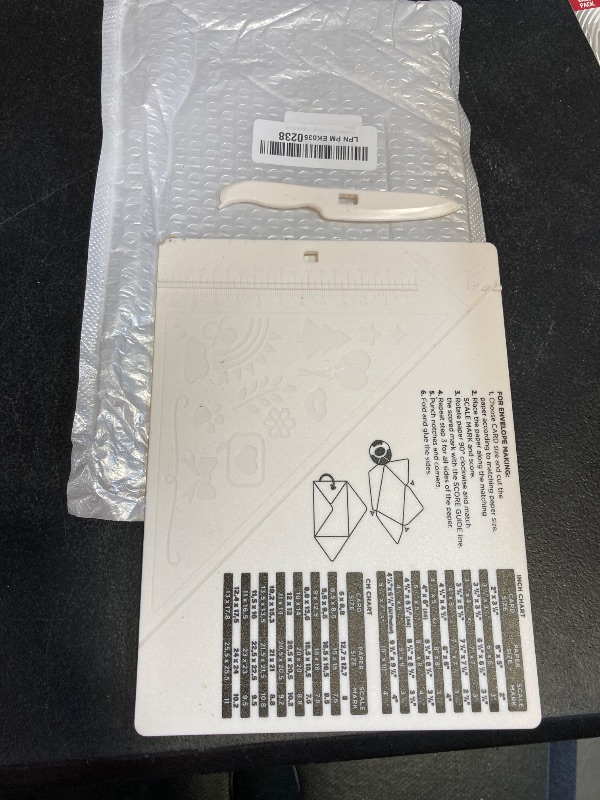 Photo 1 of Scoring Board, Envelope Maker, Envelope Punch Board, Scoring Tool, Small Score Board for Paper Crafts, Multi-Purpose Scoring Board for Card Making, Mini Envelope Making and Gift Box Making