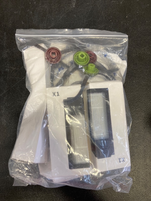 Photo 1 of Replacement Parts for ECOVACS DEEBOT X1 OMNI Turbo T10 T20 Omni T20/T20 Max/T20 Pro Robot Vacuum Cleaner - Spare Accessories Kit Include 1 Main Brush 4 Side Brushes 4 Filter 4 Mop Pads 2 Dust bag
