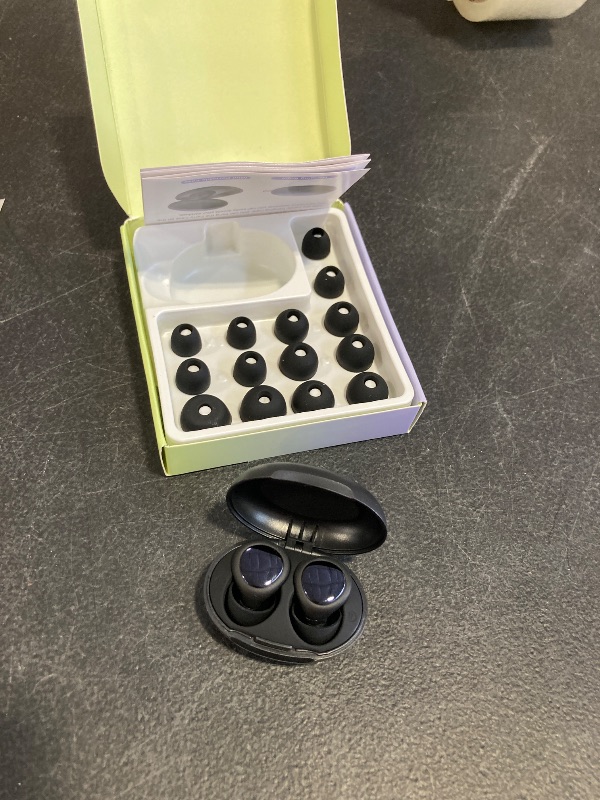 Photo 1 of Ear Plugs for Sleeping Noise Cancelling, 45dB Ear Plugs for Noise Reduction & Concerts, Earplugs for Sleep, Snoring, Airplane,Side Sleeper, Silicone Earplugs Reusable Concert Ear Plug +8 Tips Black