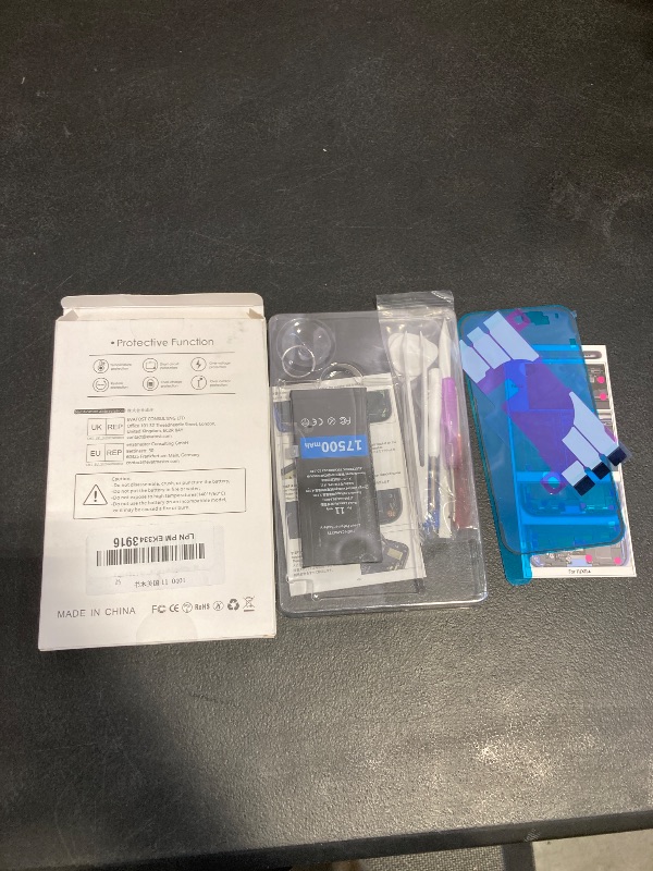 Photo 1 of ElephantStory for iPhone 11 Battery Replacement Kit,17500mAh High Capacity New 0 Cycle Internal Battery for iPhone 11 (Model A2111 A2221 A2223) with Complete Repair Tool