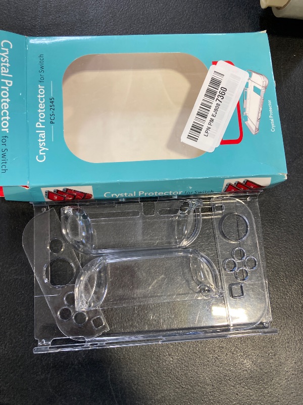 Photo 1 of Dockable Clear Case for Nintendo Switch, VANJUNN 3 in 1 Protective Case Cover for Nintendo Switch and Joy-Con Controller with Clear Grip Cover Shock-Absorption(Crystal Clear,NOT for Switch OLED)