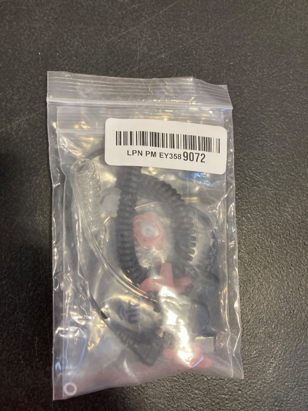 Photo 1 of commountain 3.5mm Listen Only Earpiece Compatible with Speaker Mic, Acoustic Tube Receive Only Headset with 3 Earmolds, for Police Security and Law Enforcement Use