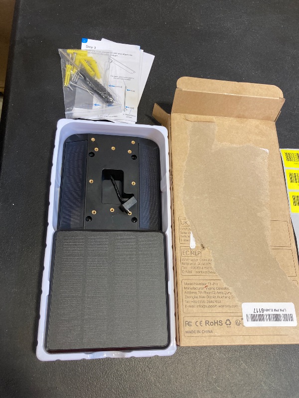 Photo 1 of QIBOX Solar Charger Compatible with Ring Video Doorbell (2020 Release), 2.9W Waterproof Continuously Solar Panel, Only for Micro USB Port Adjustable Panel