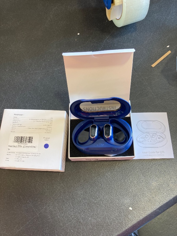 Photo 1 of Wireless Earbuds, 2025 Bluetooth 5.4 Headphones Sport, Bluetooth Earbuds with ENC Noise Canceling Mic, 50H Stereo Wireless Headphones IP7 Waterproof with Earhooks, Dual LED Display for Workout/Running