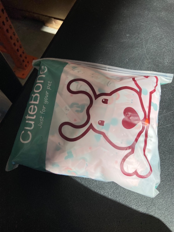 Photo 1 of CuteBone Female Dog Diapers with Skirts 3 Pack Reusable Puppy Dresses Pants for Heat Cycle Period QBD01M