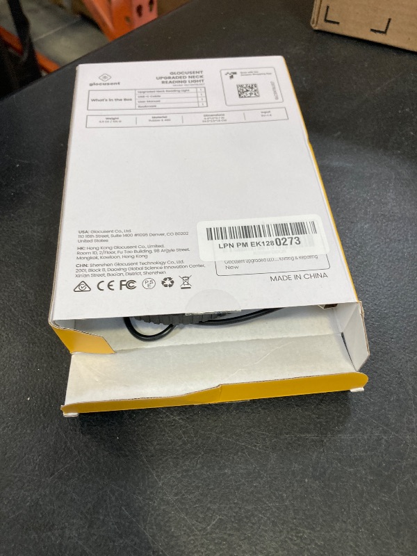 Photo 1 of Glocusent Upgraded LED Neck Reading Light, Book Light for Reading in Bed, 30-min Timer, 3 Colors & 3 Brightness Adjustable, Rechargeable & Long Lasting, Perfect for Reading, Knitting