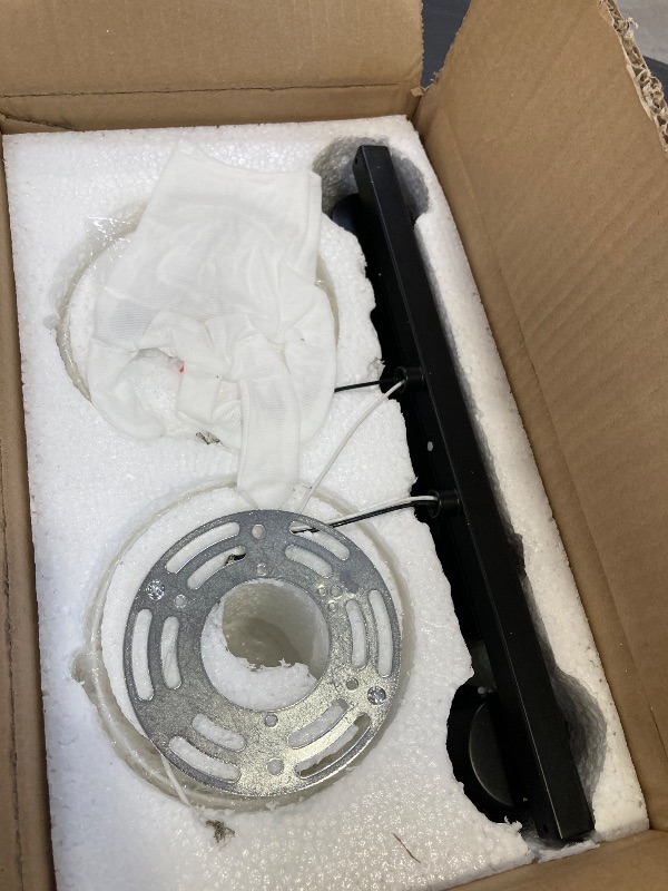 Photo 1 of SILAMPDI Black Bathroom Lighting Fixtures Over Mirror, Modern 2-Light Vanity Lights Fixtures Rustproof Wall Sconces Light for Bedroom, Hallway, Milky White Glass Shades, E26 Base, Bulbs Not Included
