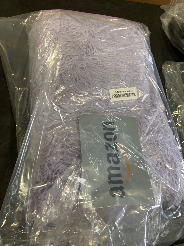 Photo 1 of Pettop Fluffy Lavender Purple Area Rug for Bedroom Living Room, 3x5 Feet Soft Plush Fuzzy Rugs for Girls Kids Boys, Non-Slip and Washable Rug for Nursery Classroom, Carpet for Rooms Decor