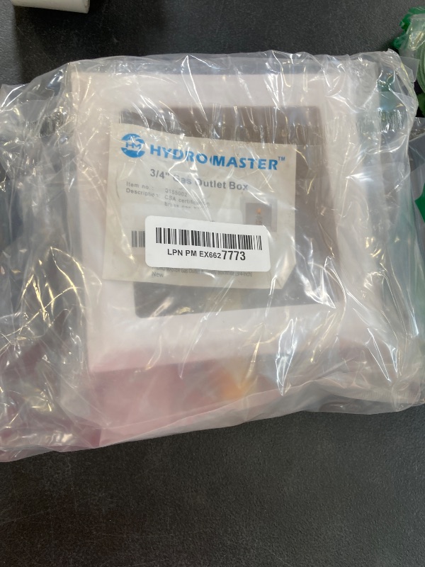 Photo 1 of HYDRO MASTER Gas Outlet Box?3/4" NPT, Gas Supply Box?White (3/4-Inch)