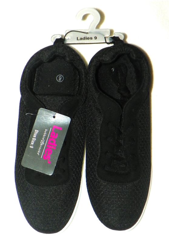 Photo 1 of  Bobbie Brooks Ladies Black Shoes W/White Sole Size 9 NWT 
