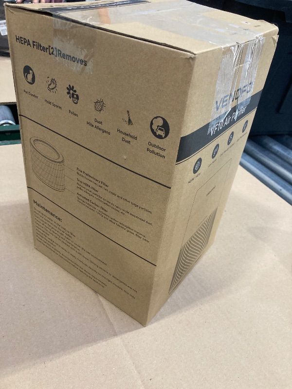 Photo 1 of Air Purifiers for Bedroom, H13 HEPA Air Purifiers - Covers Up to 1074 ft² - 24dB Ultra-Quiet Sleep Mode, 360° Outlet Air Cleaner, Perfect for Home, Pets (White)