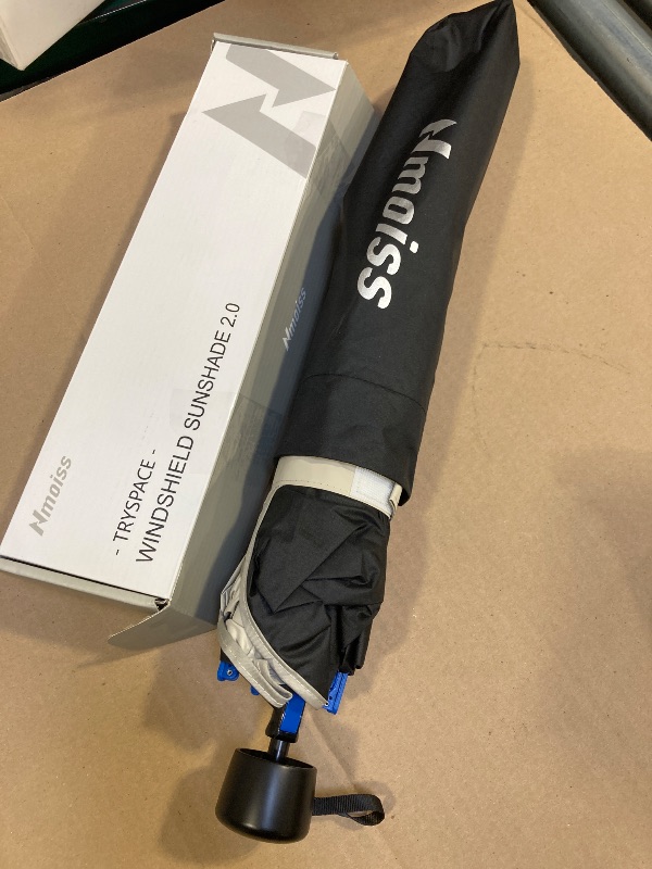 Photo 1 of [2025 Upgraded] Nmoiss Windshield Sun Shade Umbrella [Graphene Rapidly Dissipates Heat] 99% UV Blocking Protects Car from Sun and Heat Damage, Keeps Cool and Protects Interior Medium (56" L x 31" W)